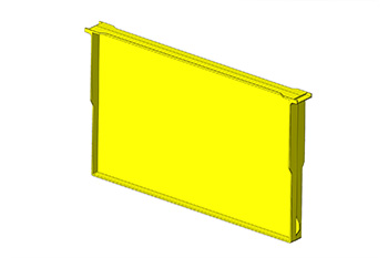 Plastový rámek 39x24 (žlutý/černý)