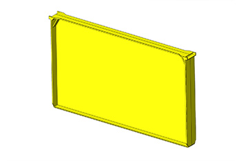 Plastový rámek 39x24 PLUS (žlutý)